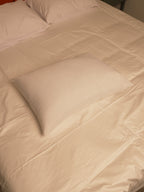 Plain White Fiber Pillow