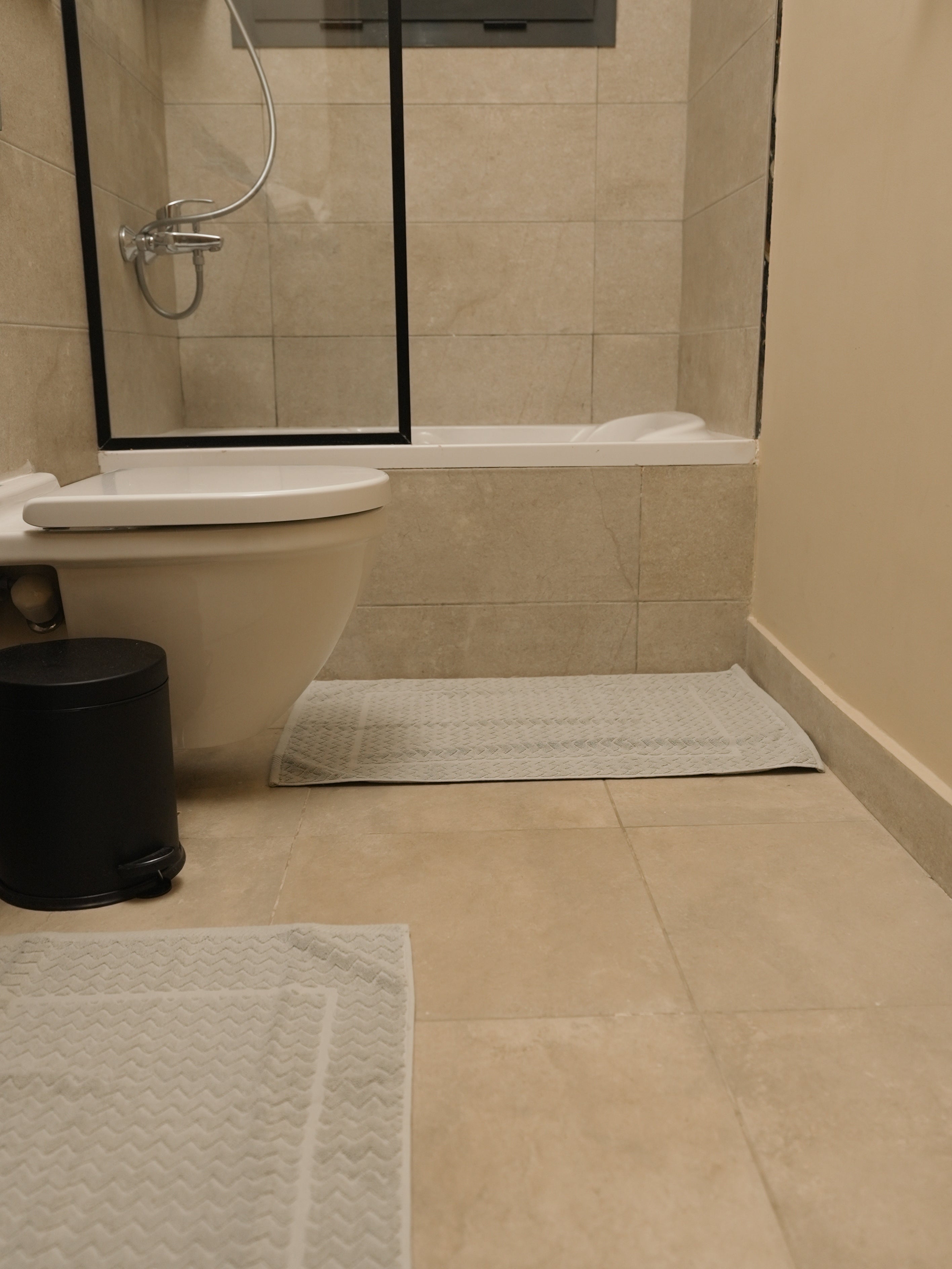 Bath Mat Set Zigzag