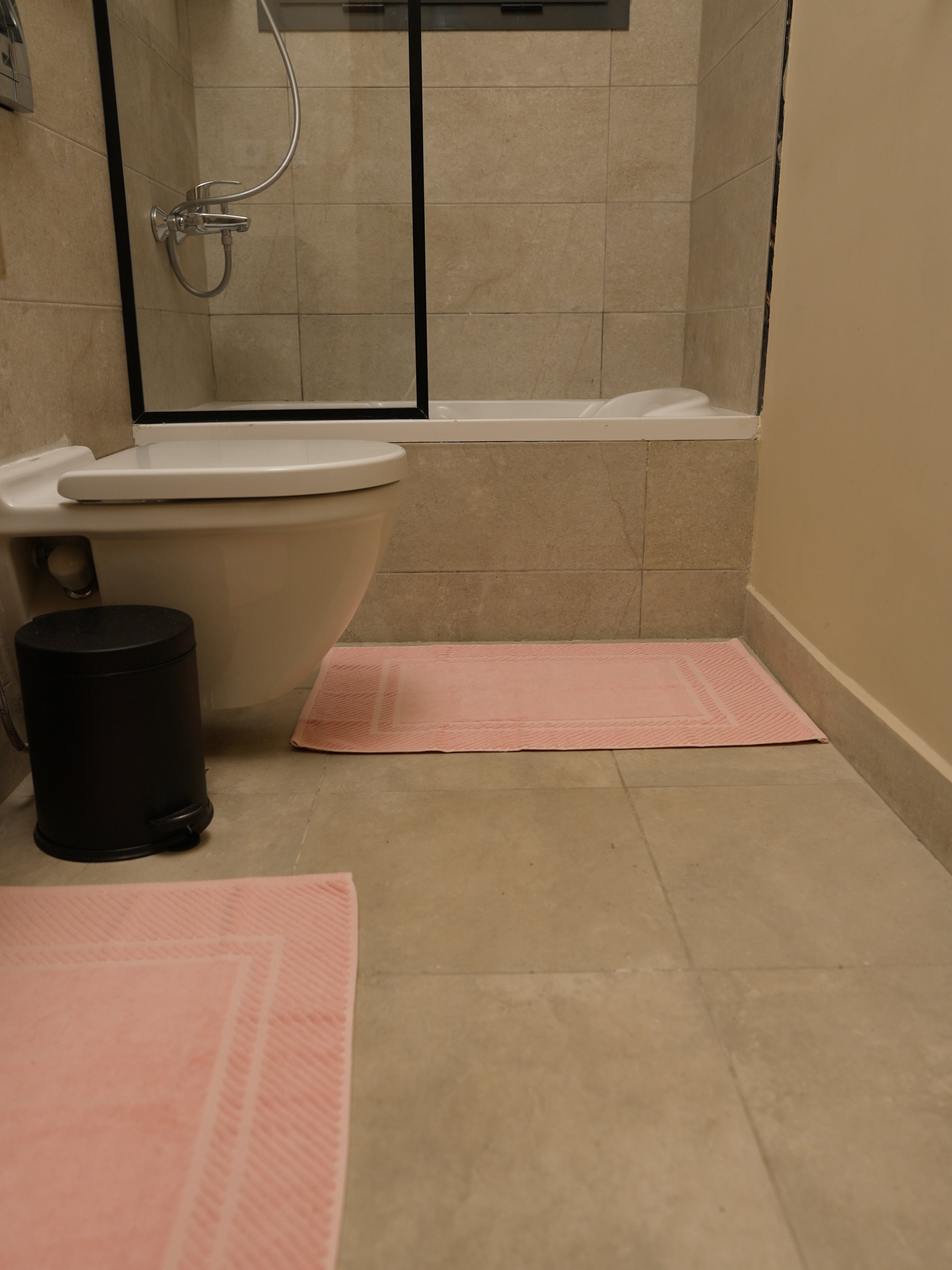 Bath Mat Set Double Stripe